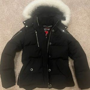 Moose Knuckles 3Q Jacket - BLACK/NATURAL FOX / Size Small